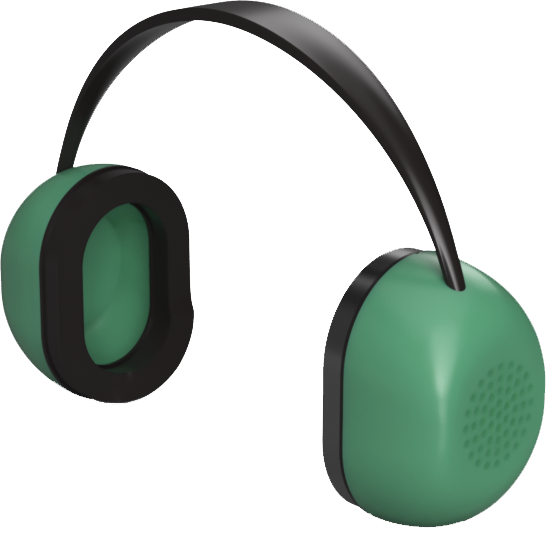 A 3D rendering of the Chameleon hearing protection device